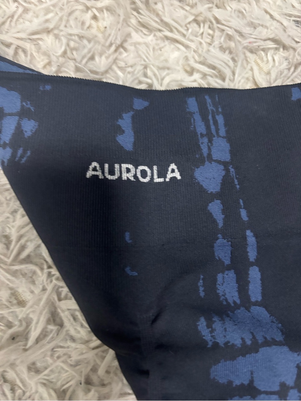 Aurola Navy & Blue Printed Pillow Cover